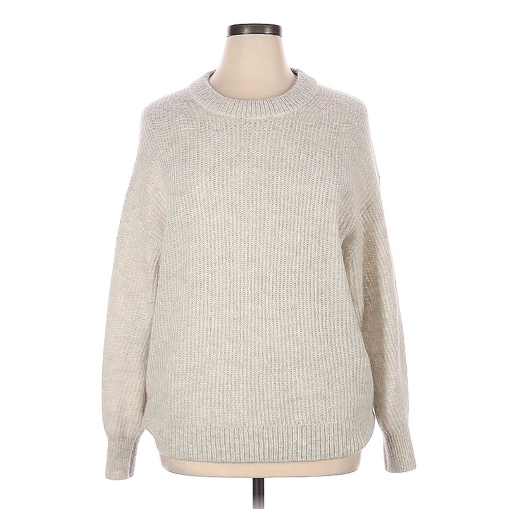Everlane Women's Light Gray Cocoon Alpaca Sweater